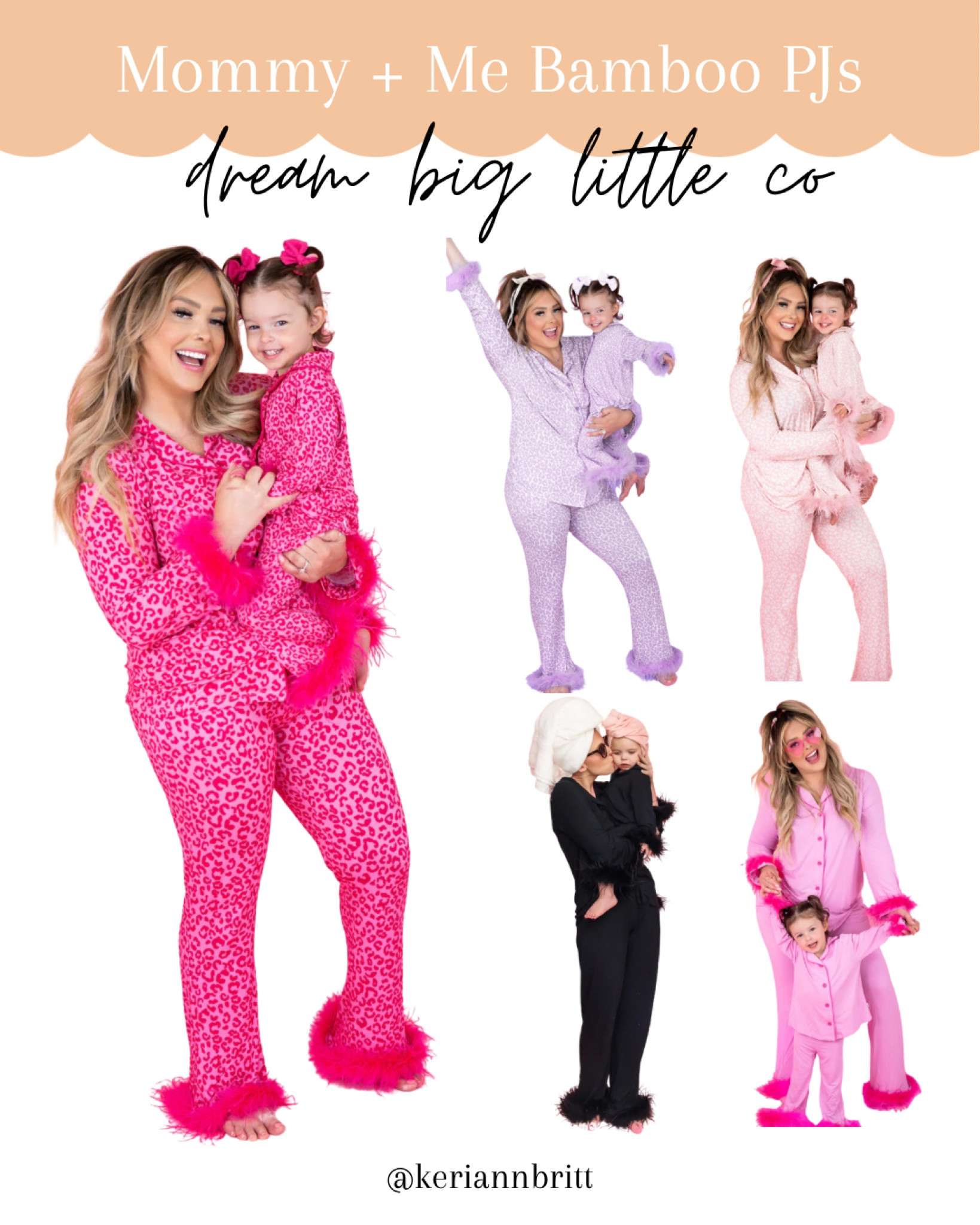Mommy & Me Bamboo Pajamas with detachable feather cuffs 

Dream Big Little Co / Mom and me / family pajamas / bamboo pjs / mother daughter outfit / gifts for mom 

#LTKSaleAlert #LTKFamily #LTKFindsUnder100
