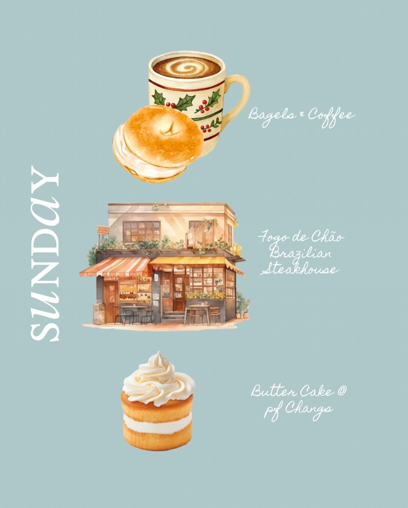I couldn’t help but notice how Sundays like this feel equal parts ordinary and indulgent.

Bagels and coffee before church. Butter cake at P.F. Chang’s while Christmas shopping, because traditions come in all forms and some involve forks. And tonight, dinner for two. The kind where you sit back, say yes to everything, and let the evening unfold slowly.

Fire-roasted cuts, carved tableside. Simply seasoned, cooked over open flame, and served without rush. A meal built on tradition, skill, and the joy of lingering a little longer than planned.

Some days are about planning.
Some are about savoring.

What’s on your menu today?

Gracefully yours,
🫶🏻 Jeanie Jo

#foodblogger
#lifeandfood
#sundayvibes
#whatimcooking
#foodstories

#LTKfoodie #LTKdayinmylife