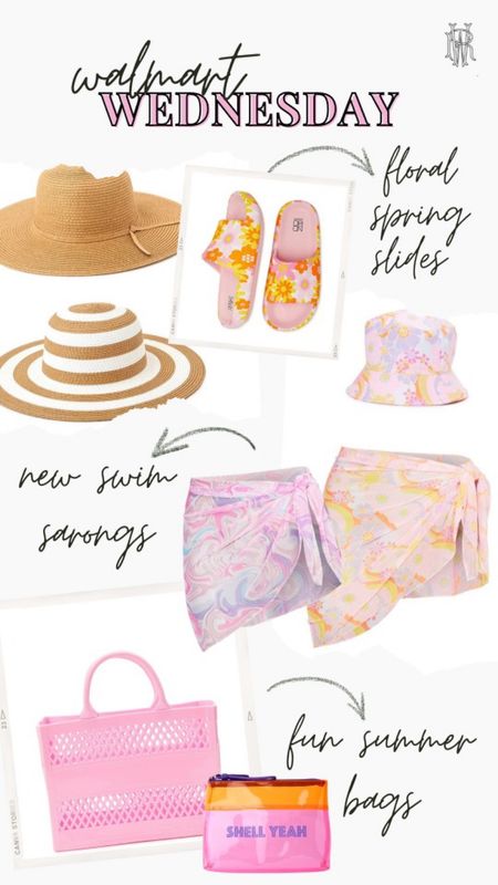 Walmart Wednesday! 
Fun swim / sarongs / beach hats / floral slides / summer beach bags 


#LTKSeasonal #LTKtravel #LTKunder100