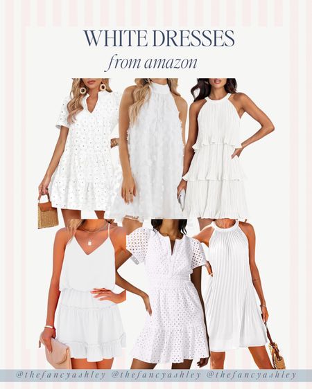 White Amazon dresses! Loving these options 

#LTKSeasonal #LTKFindsUnder50 #LTKStyleTip