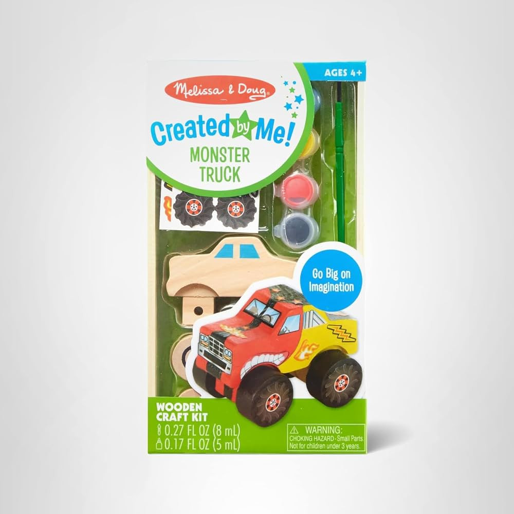 Melissa & Doug Created by Me! Monster Truck Wooden Craft Kit | Amazon (US)