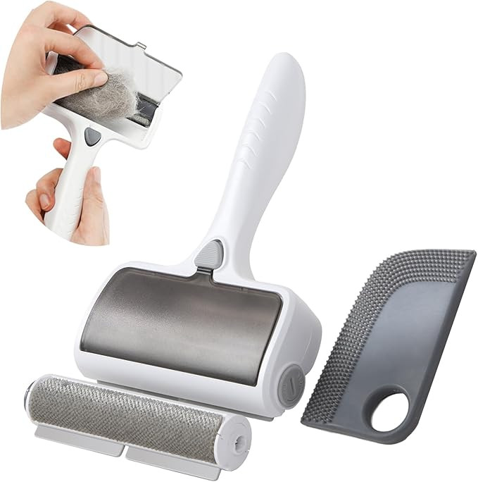 PAKEWAY Pet Hair Remover & Hair Removal Soft Rubber Sheet, Dog & Cat Hair Remover for Furniture, ... | Amazon (US)