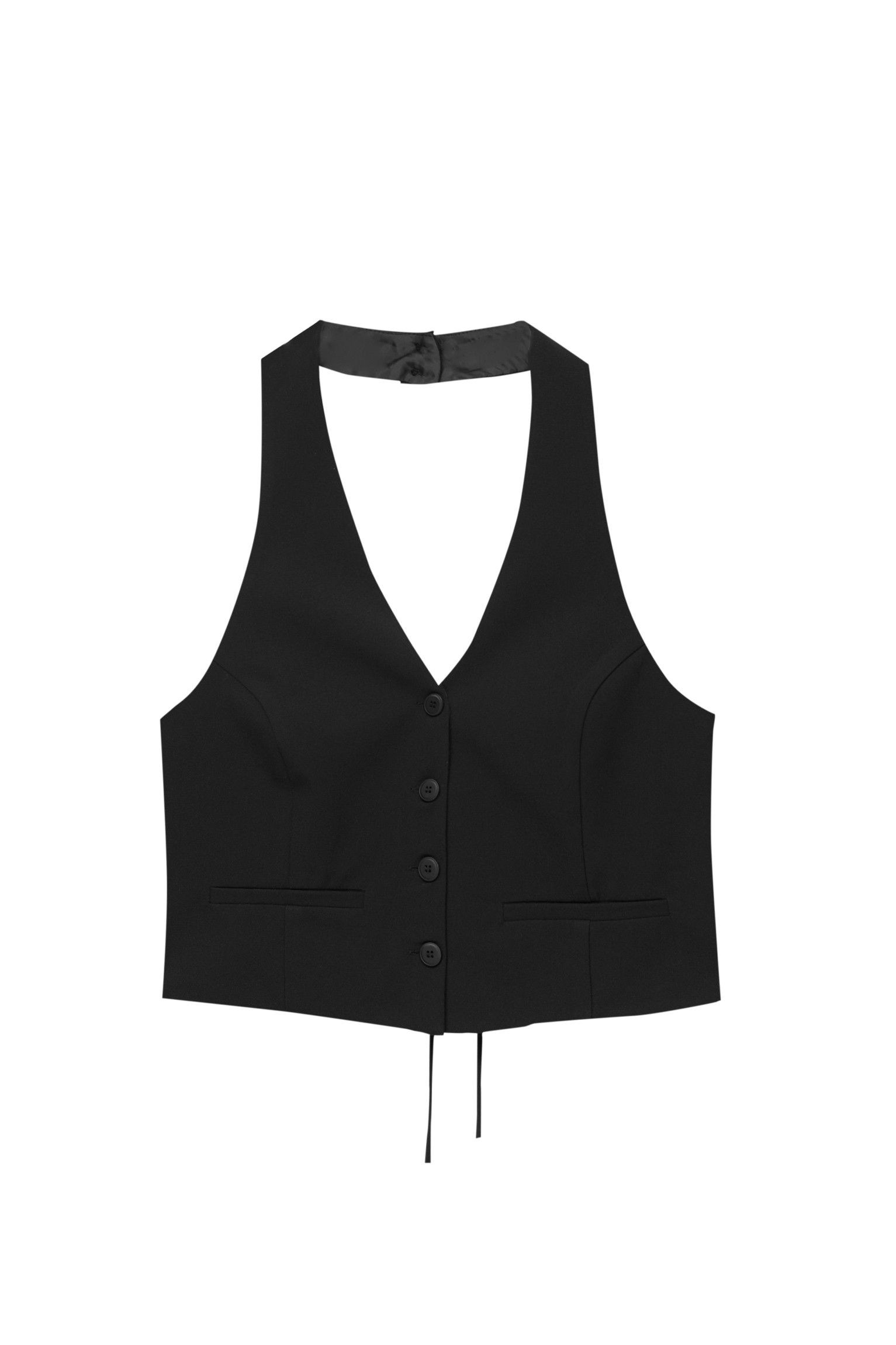 HALTER WAISTCOAT WITH A TIE AT THE BACK | PULL and BEAR UK