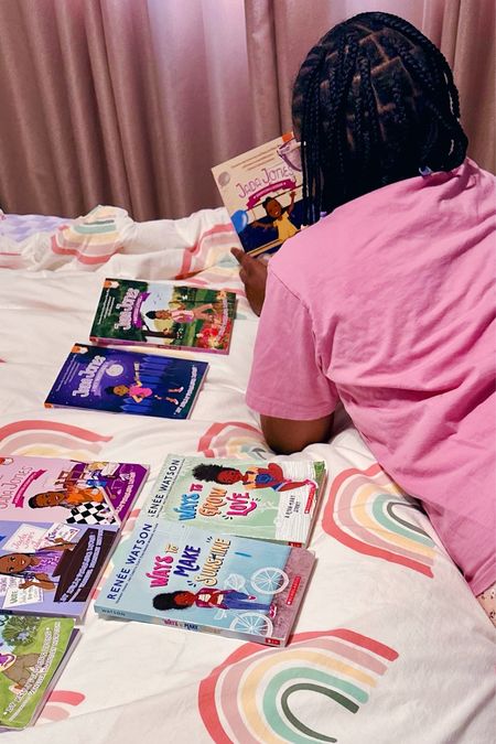 a lil black girl & her lil black girl books 📚 Jada Jones Series & Ryan Hart Series 

P.S. #targetcircle bonus — save 15% on kids books now thru 07-05 🎯 

#LTKsalealert #LTKhome #LTKkids