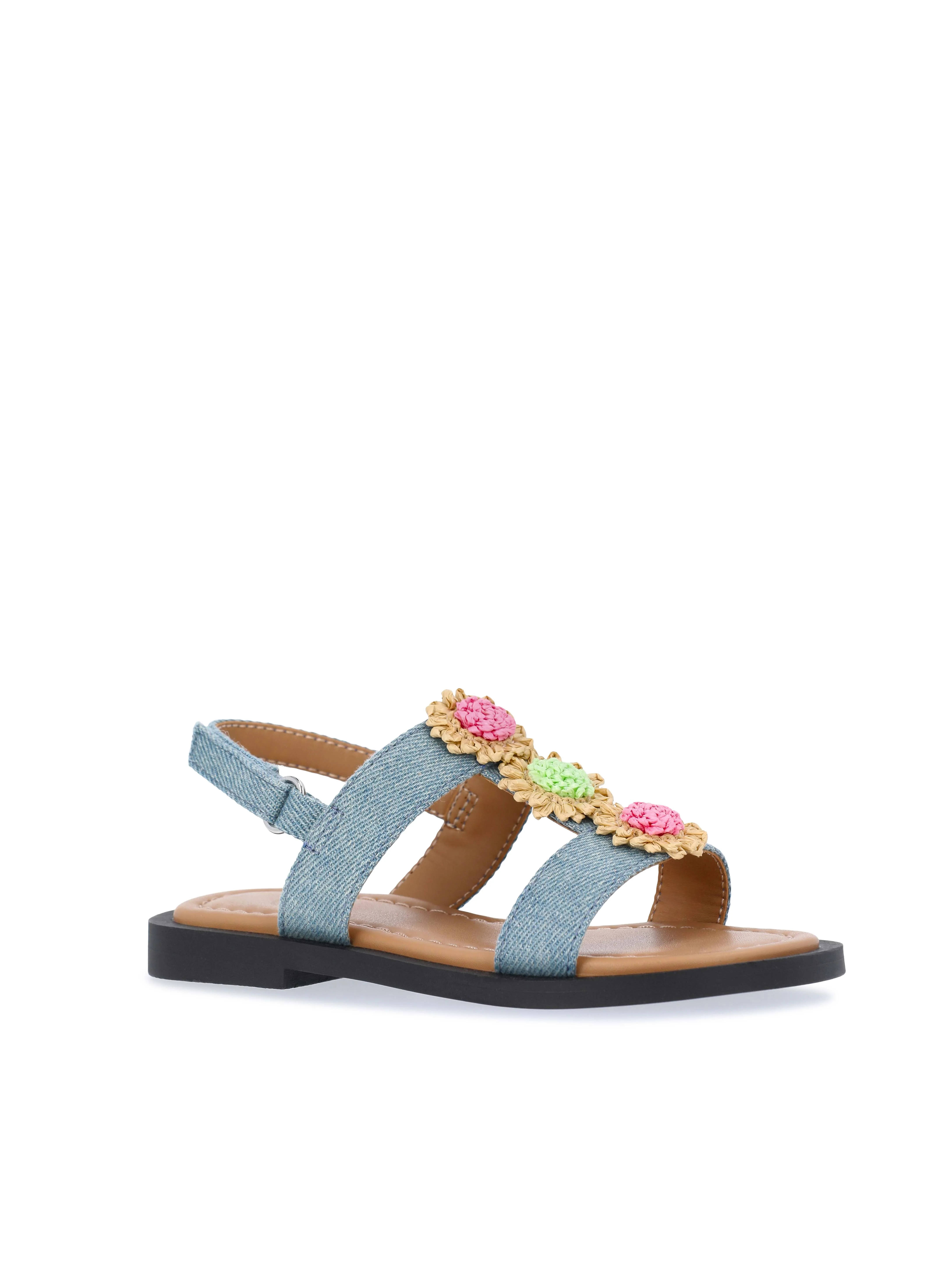Wonder Nation Toddler Girls Floral Sandals | Walmart (US)