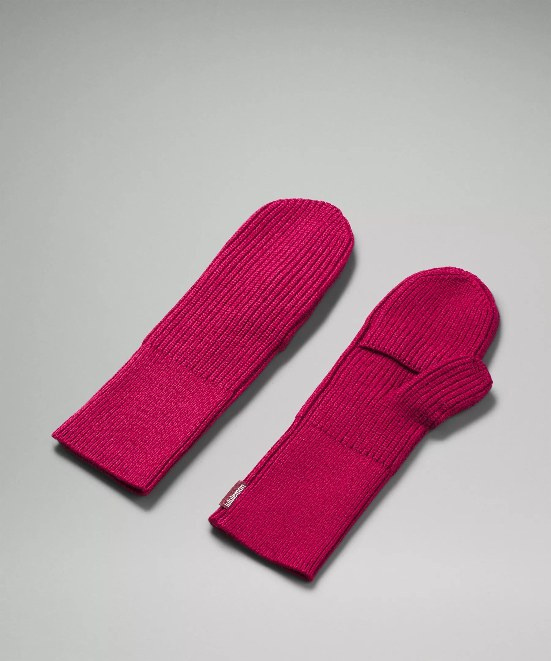 Women's Ribbed Merino Wool-Blend Knit Mittens | Lululemon (US)