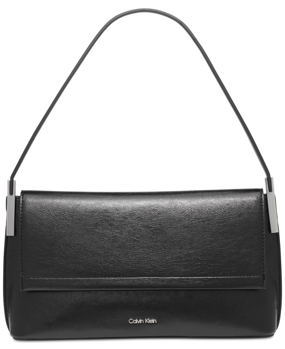 Calvin Klein Verne Small Shoulder Bag - Black/Silver | Macy's