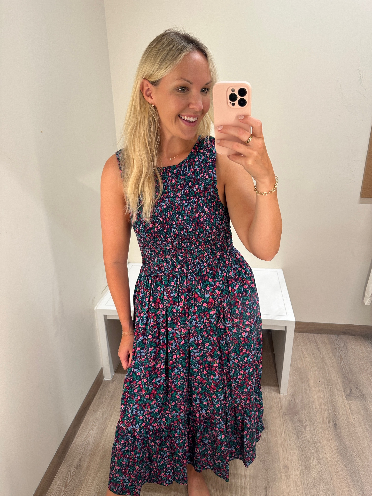 Smocked midi dress from J Crew Factory - fall outfit - work wear - fall dress - date night outfit 

#LTKStyleTip #LTKMidsize #LTKWorkwear