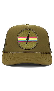 Friday Feelin Electric Hat in Olive from Revolve.com | Revolve Clothing (Global)