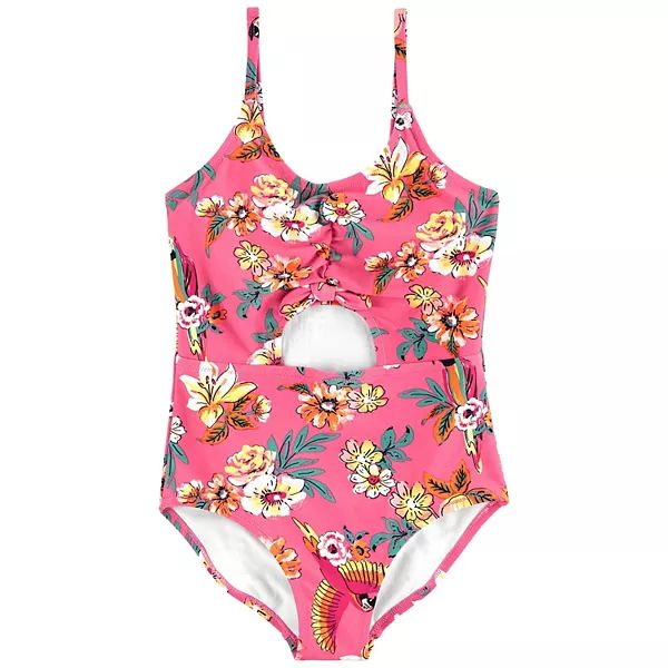 Girls 4-14 OshKosh B'gosh® Tropical Parrot Ruffled One-Piece Swimsuit | Kohl's