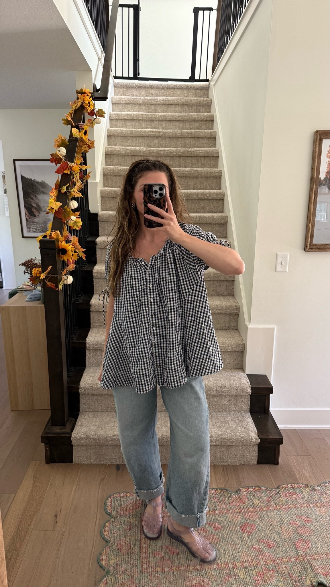 wearing small in tunic, found in stock, one of my favorite tops! jeans on sale and tts

#LTKootd