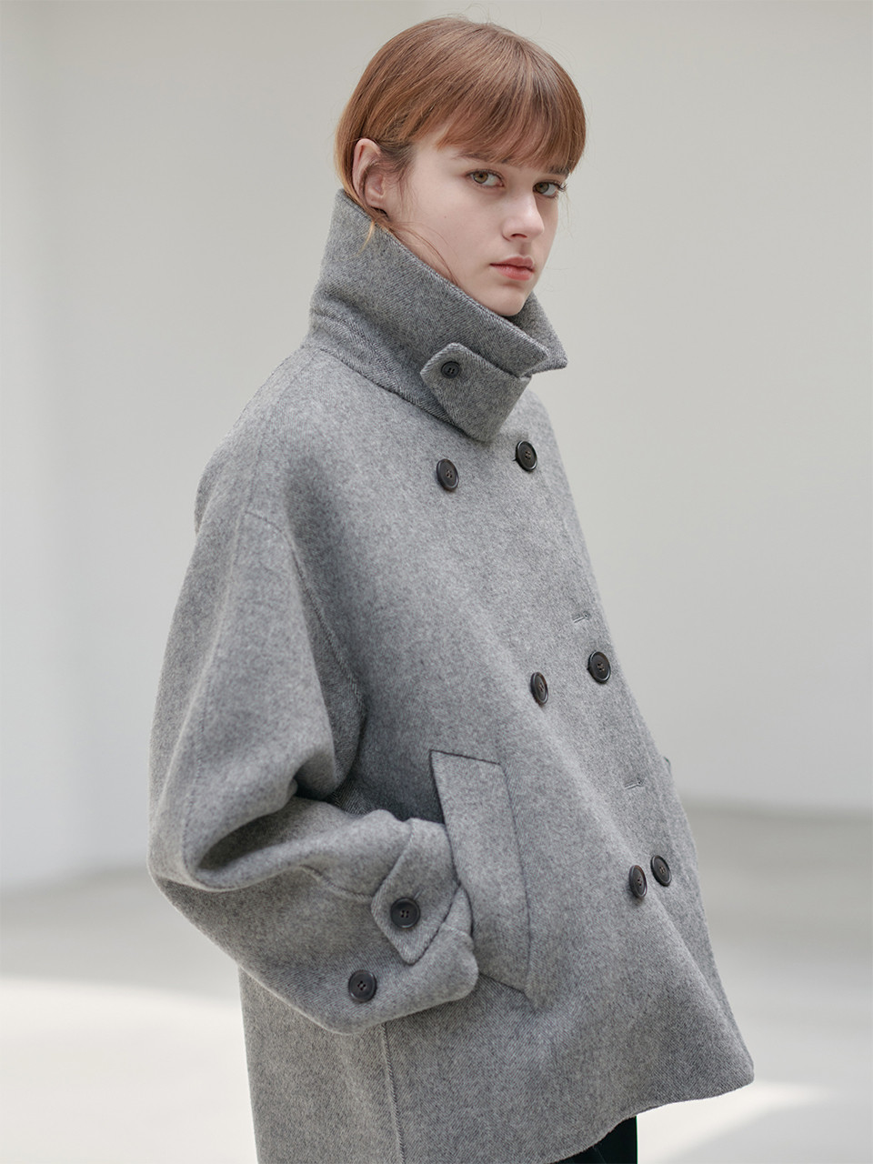 [SAMPLE SALE] Handmade Crop Coat | W Concept (US)