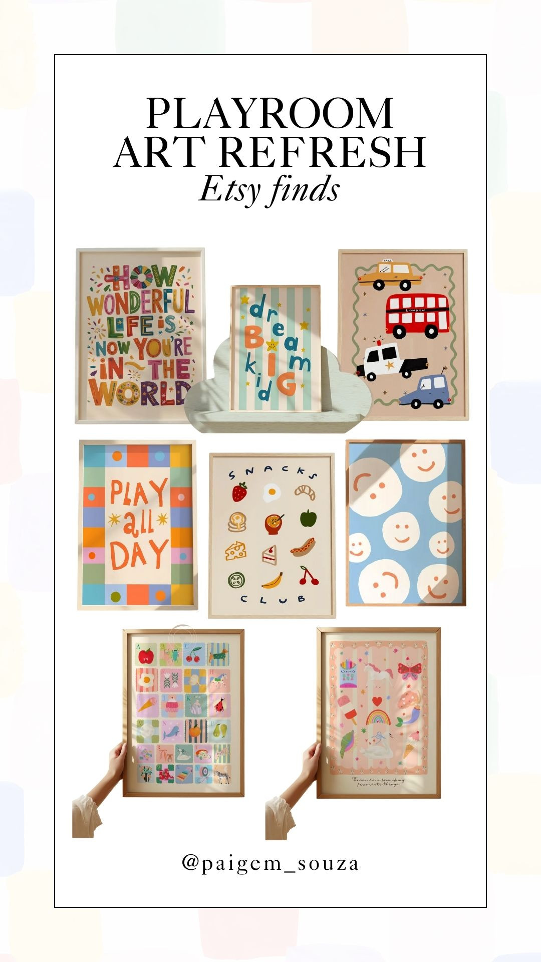 Playroom art fresh finds from Etsy! 🖍️Colorful, playroom decor, art prints, kids room, illustration wall art, decorating, eclectic, pastel, bedroom, home finds. 

 #LTKFindsUnder50 

#LTKHome #LTKKids
