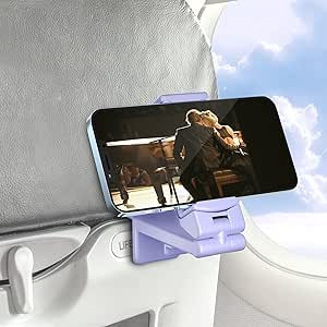 Perilogics Universal Airplane in Flight Phone Mount. Handsfree Phone Holder for Desk with Multi-D... | Amazon (US)