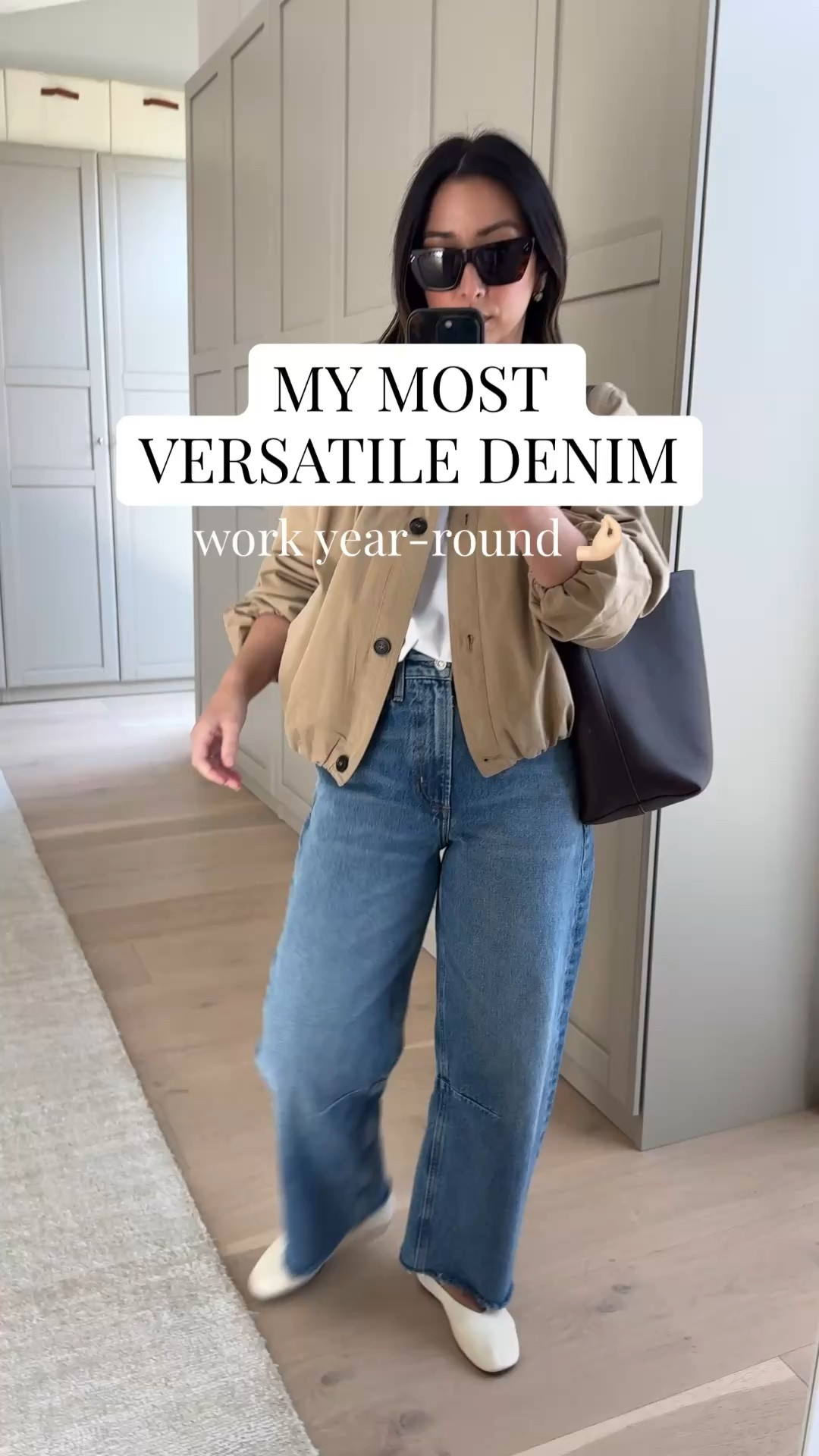Easy easy mom outfit. I love a simple jacket that’s color coordinated and the jacket and jeans doing all the work. 

Jcrew tee medium
Zara jacket small
Citizens of humanity Miro jeans 24 - sized down and cut hems. 
Reformation flats 5
Quince bag small
Dorsey Maxwell earrings medium
Dorsey James necklace 15”
Celine sunglasses

Spring outfits, petite style, mom style

#LTKmomlife #LTKootd #LTKPetite