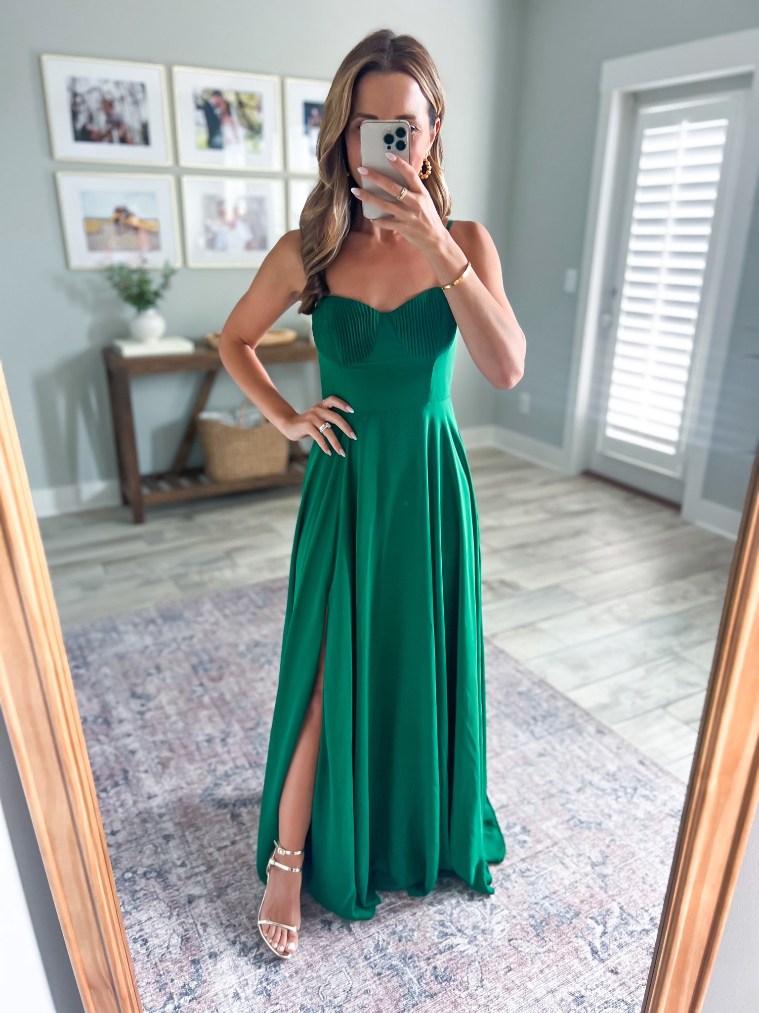 blue dress for baby girl Sparkly Sage Green Black Tie Ball Gown Evening Dress RS2011 Size 20W / Green