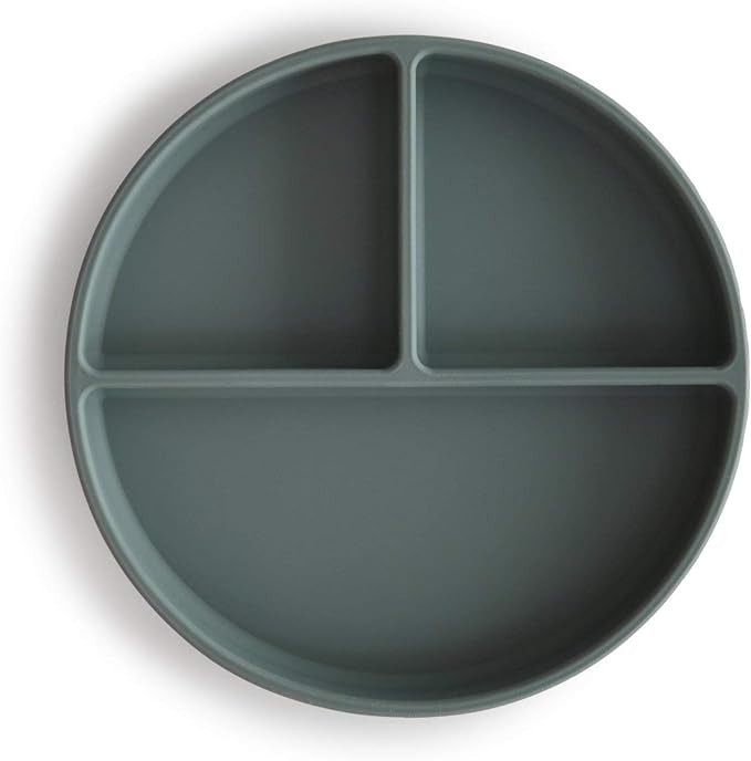 mushie Silicone Suction Plate | BPA-Free Non-Slip Design (Dried Thyme) | Amazon (US)