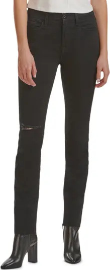 JEN7 by 7 For All Mankind Ripped Slim Straight Leg Jeans | Nordstrom | Nordstrom