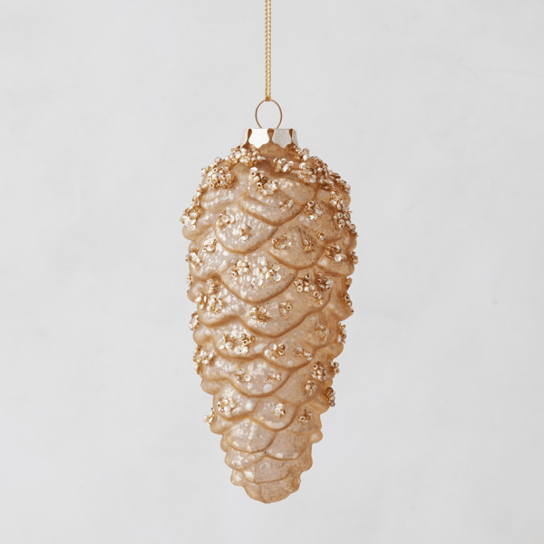 Gold Pinecone Ornament | Z Gallerie