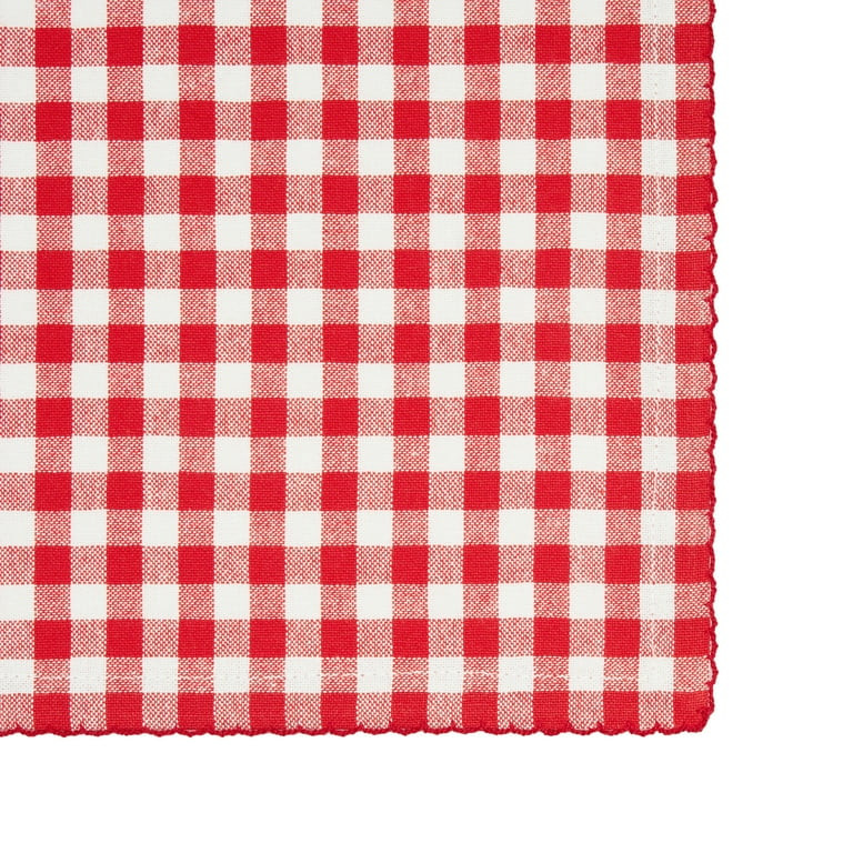 The Pioneer Woman 100% Cotton Fabric Tablecloth, Red Gingham, 60"W x 102"L | Walmart (US)