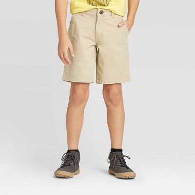 Boys' Stretch Flat Front Chino Shorts - Cat & Jack™ | Target