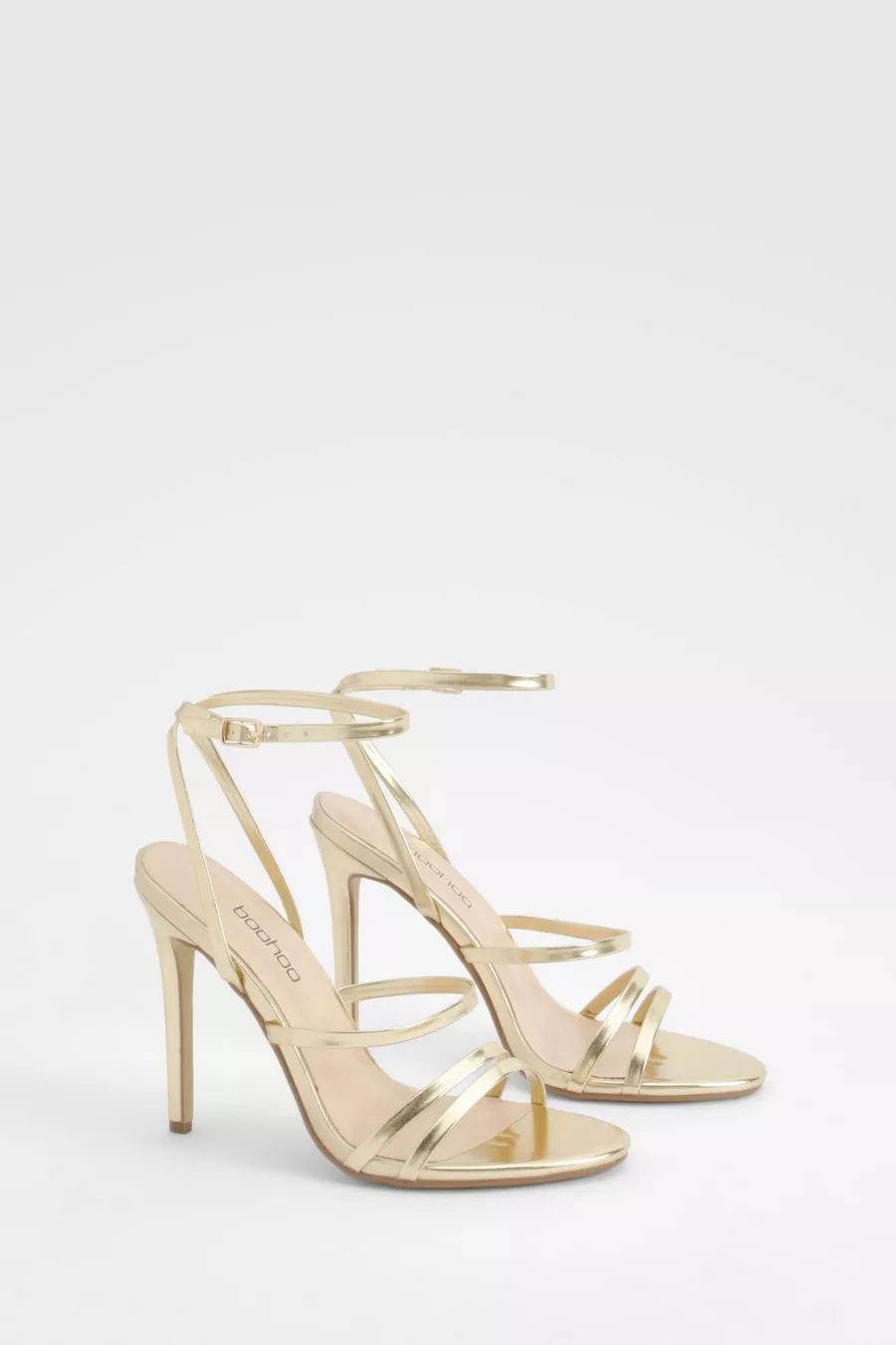 Skinny Strap Lace Up Stiletto Heels | boohoo (US & Canada)