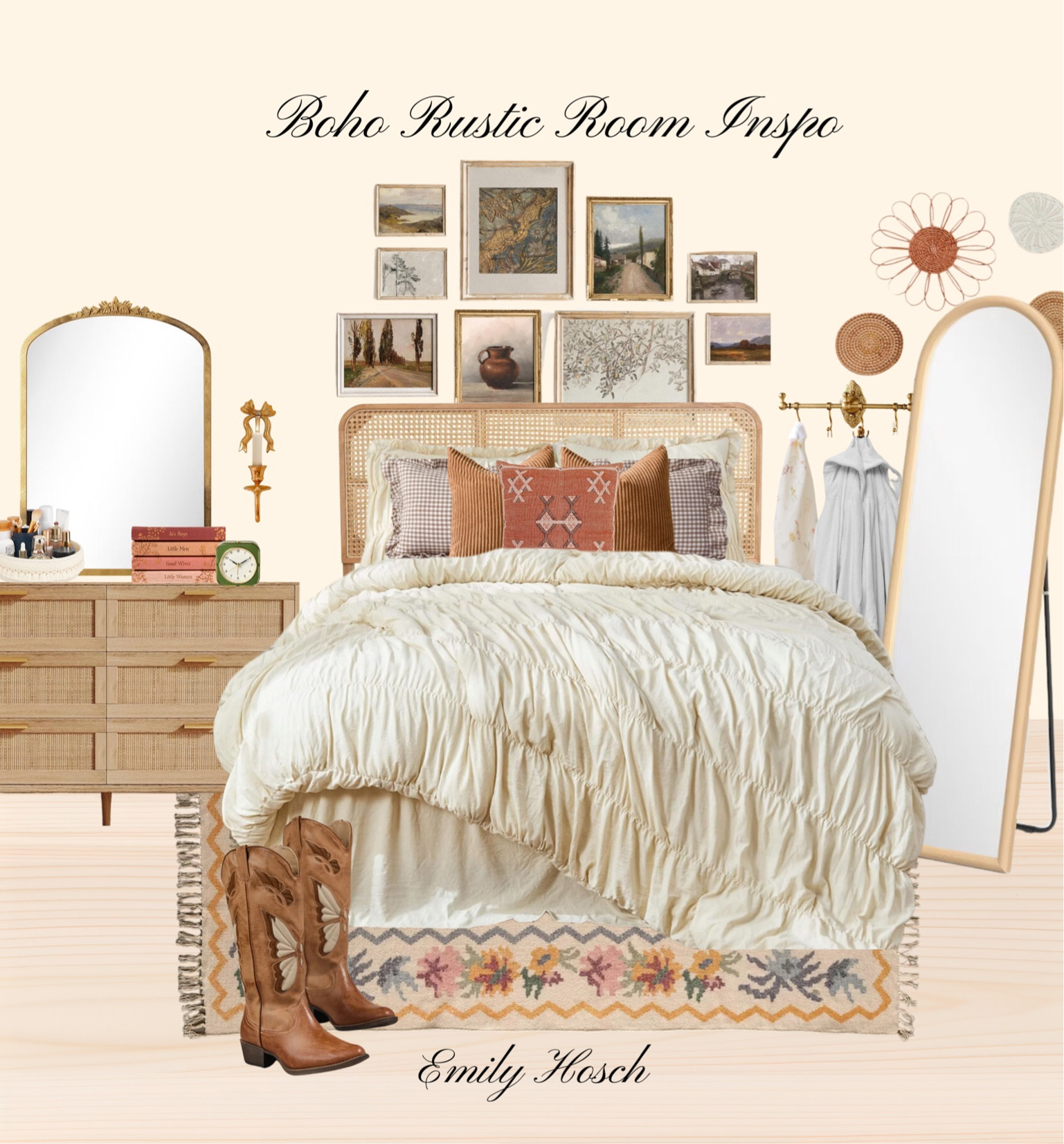 Boho Bedroom Inspo

Boho decor  boho rustic  rustic room  bedroom inspo  boho bedrooms  gold mirrors  coquette decor  cowgirl boots  boho rug  urban outfitters  boho headboard  bedding  pillows  art set  boho rustic vibes  aesthetic room  room collages. Emilyhosch

#LTKStyleTip #LTKHome #LTKFindsUnder100