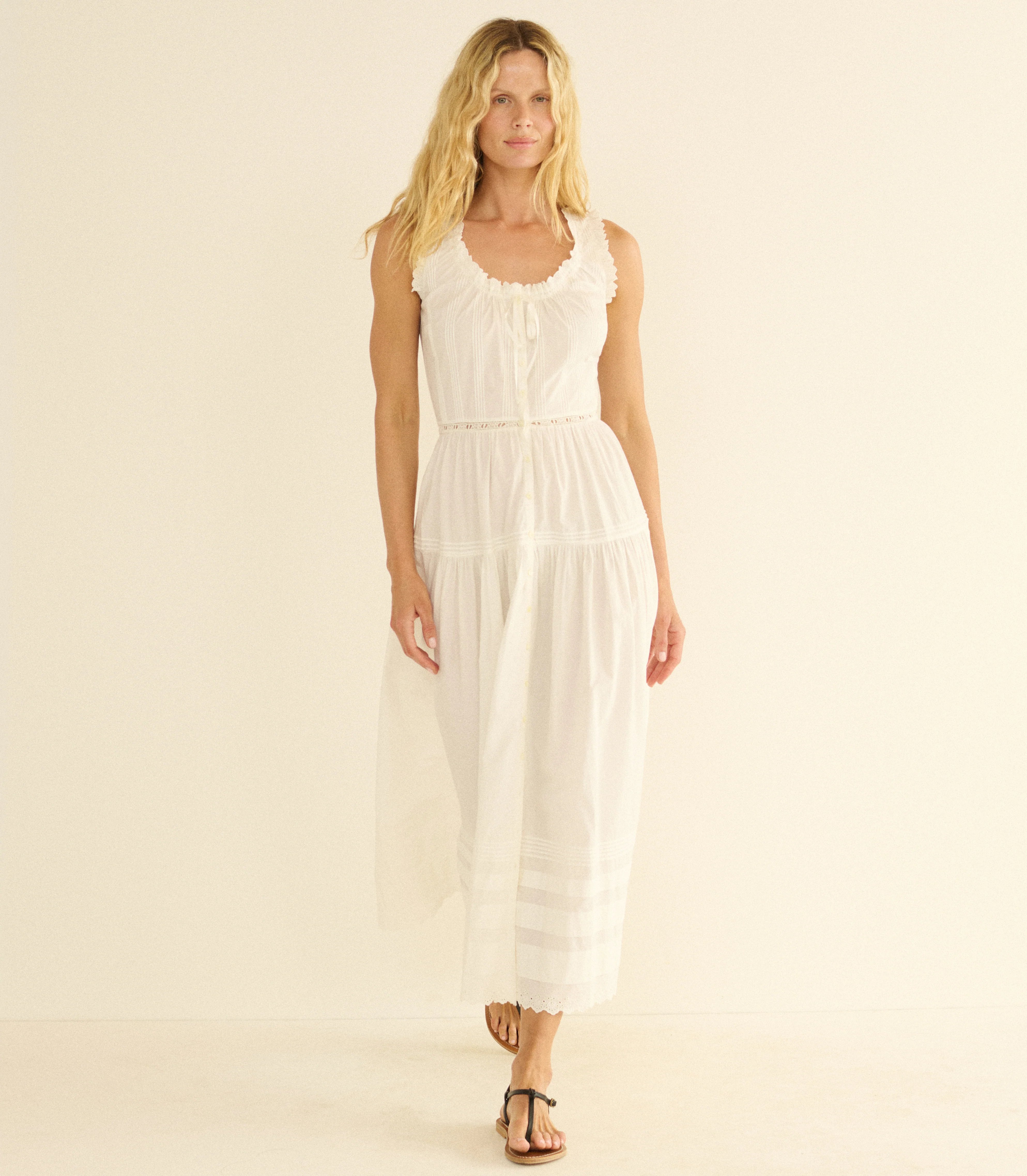 Hortense Dress - Salt | D\u00d4EN | DOEN