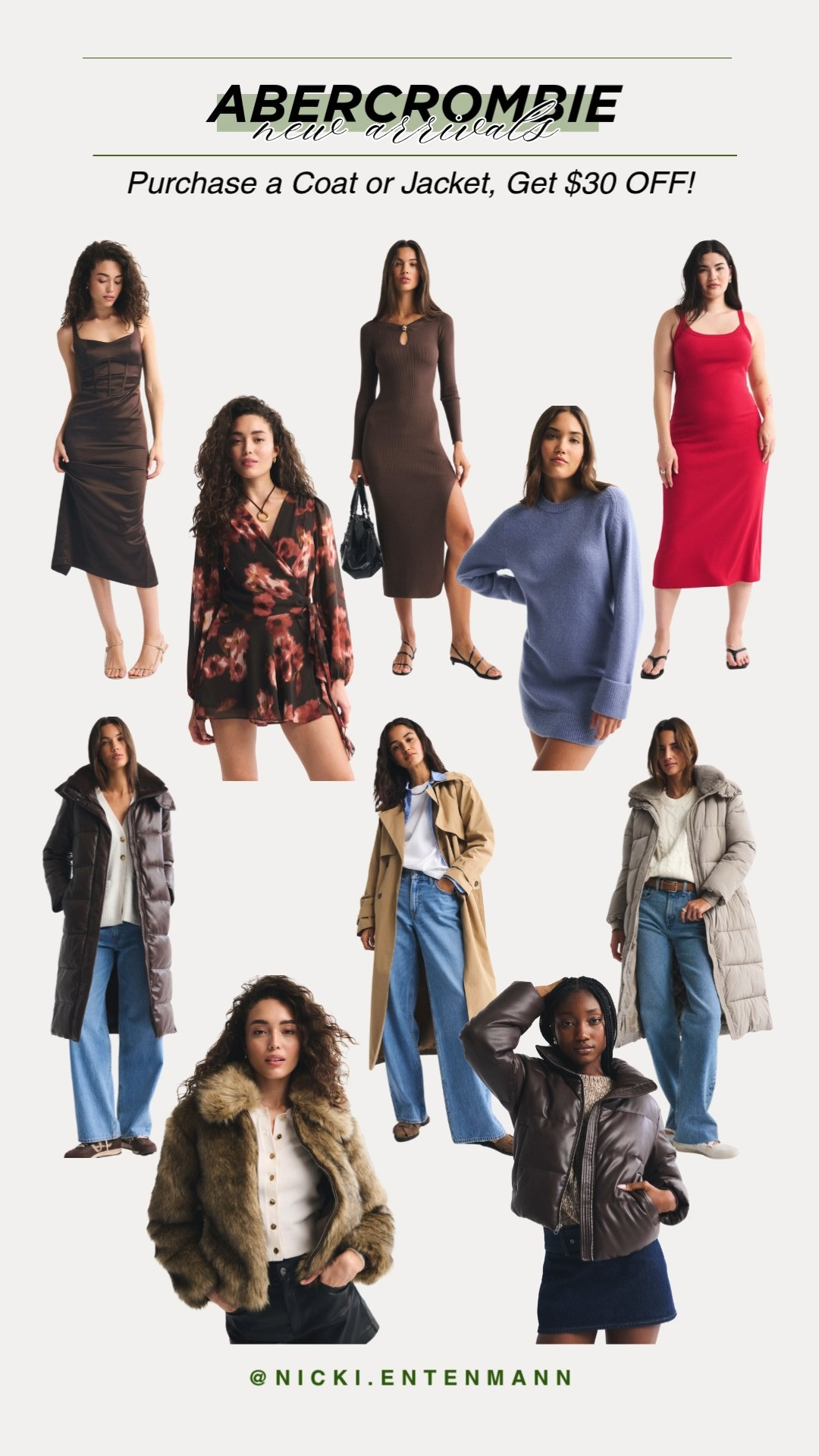Abercrombie’s new arrivals bring playful polish, cozy charm, and cheerful style, plus enjoy $30 off with a coat or jacket, making seasonal outfits feel fresh, versatile, and effortlessly chic for everyday wear.  

#AbercrombieStyle #NewArrivals #CoatSeason #JacketGoals #WardrobeUpdate #CozyChic #SeasonalStyle #TrendyLooks #ClosetGoals #StyleEssentials
 

 #LTKSeasonal #LTKSaleAlert #LTKStyleTip