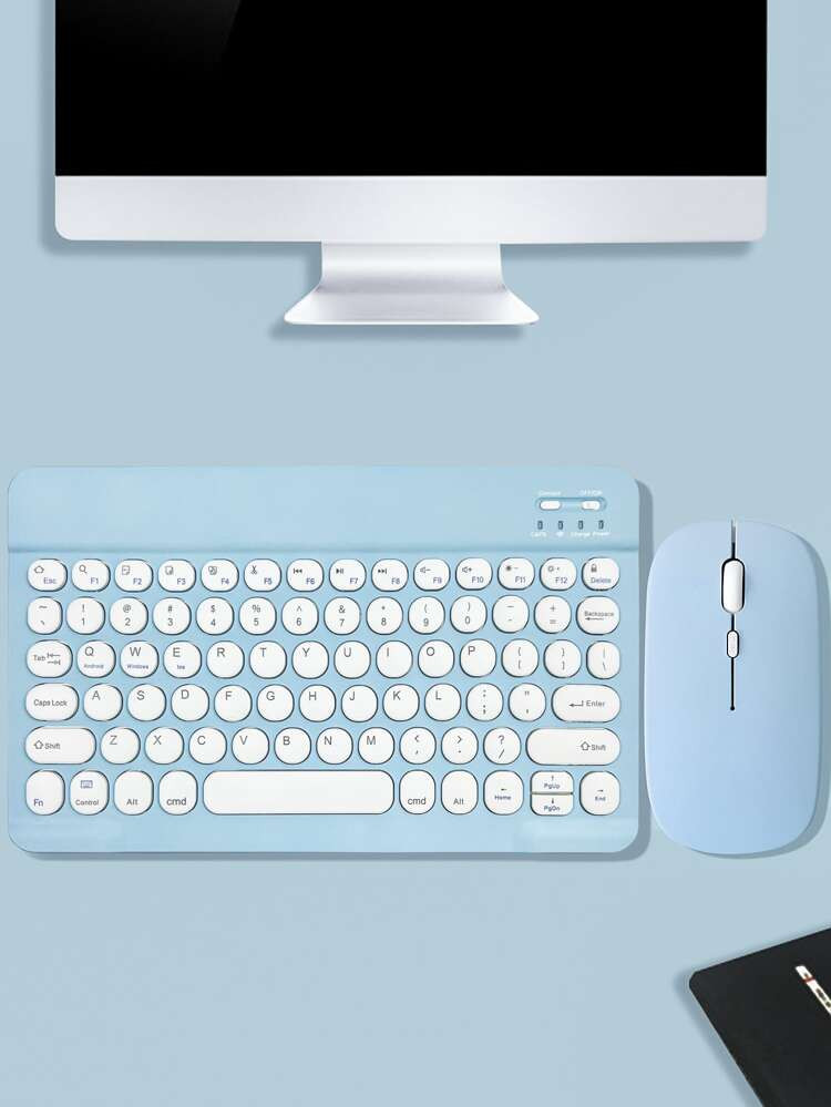 Colorblock Wireless Keyboard & Mouse Combo | SHEIN