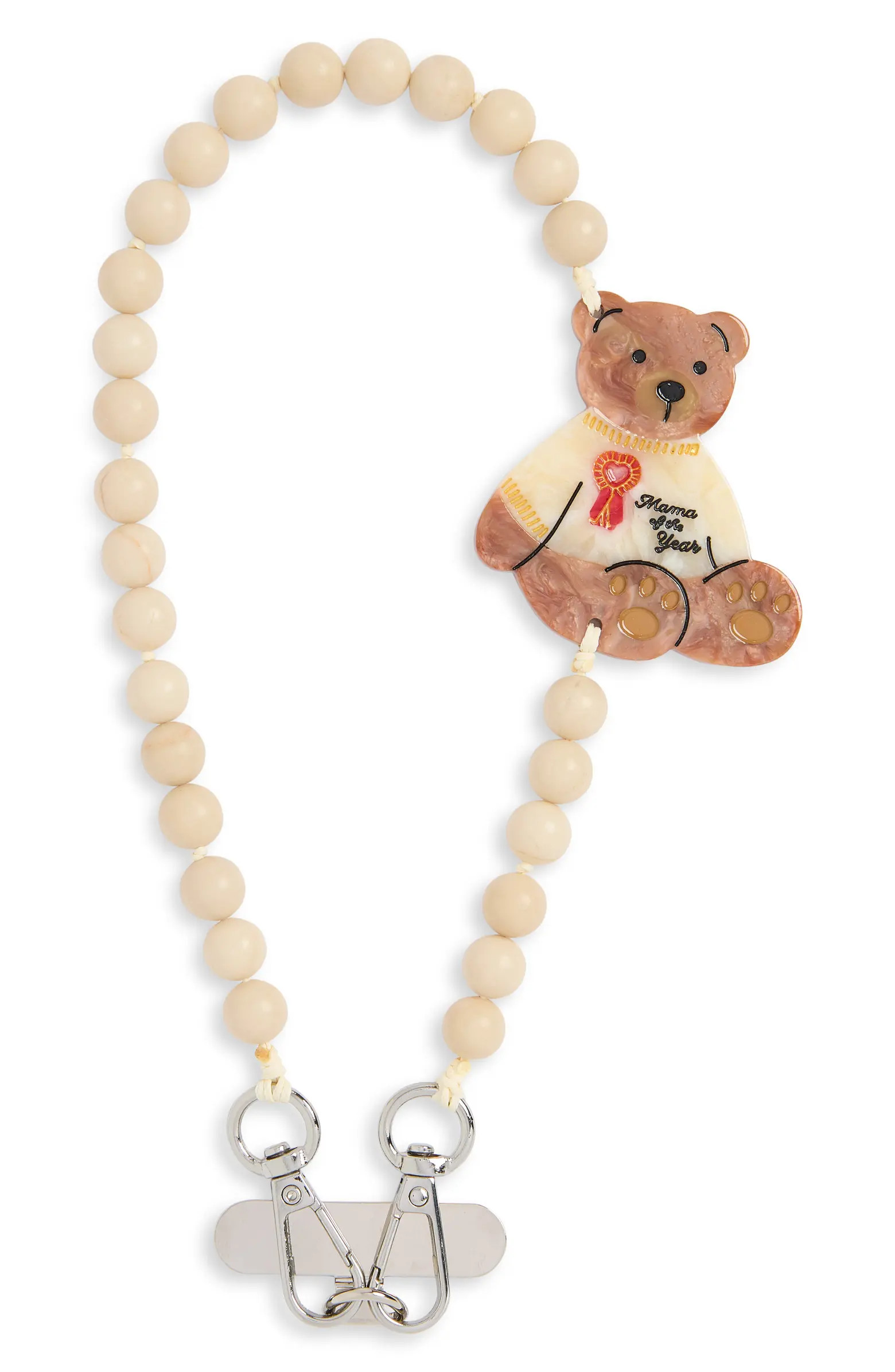 Mama Bear Beaded Phone Wrist Strap | Nordstrom