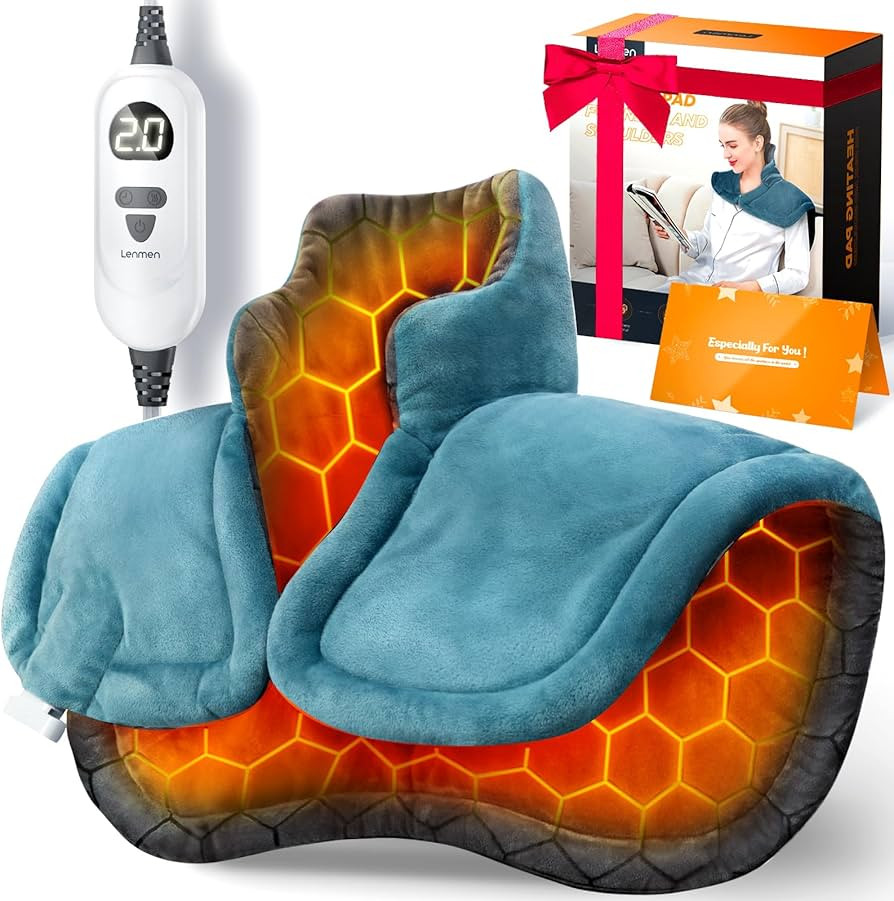 Graphene-Infused Heating Pad 3X Deeper Pain Relief, Weighted Instant Heating Pads for Neck and Sh... | Amazon (US)