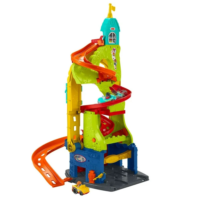 Fisher-Price Little People Sit 'N Stand Skyway 2-In-1 Vehicle Racing Playset | Walmart (US)