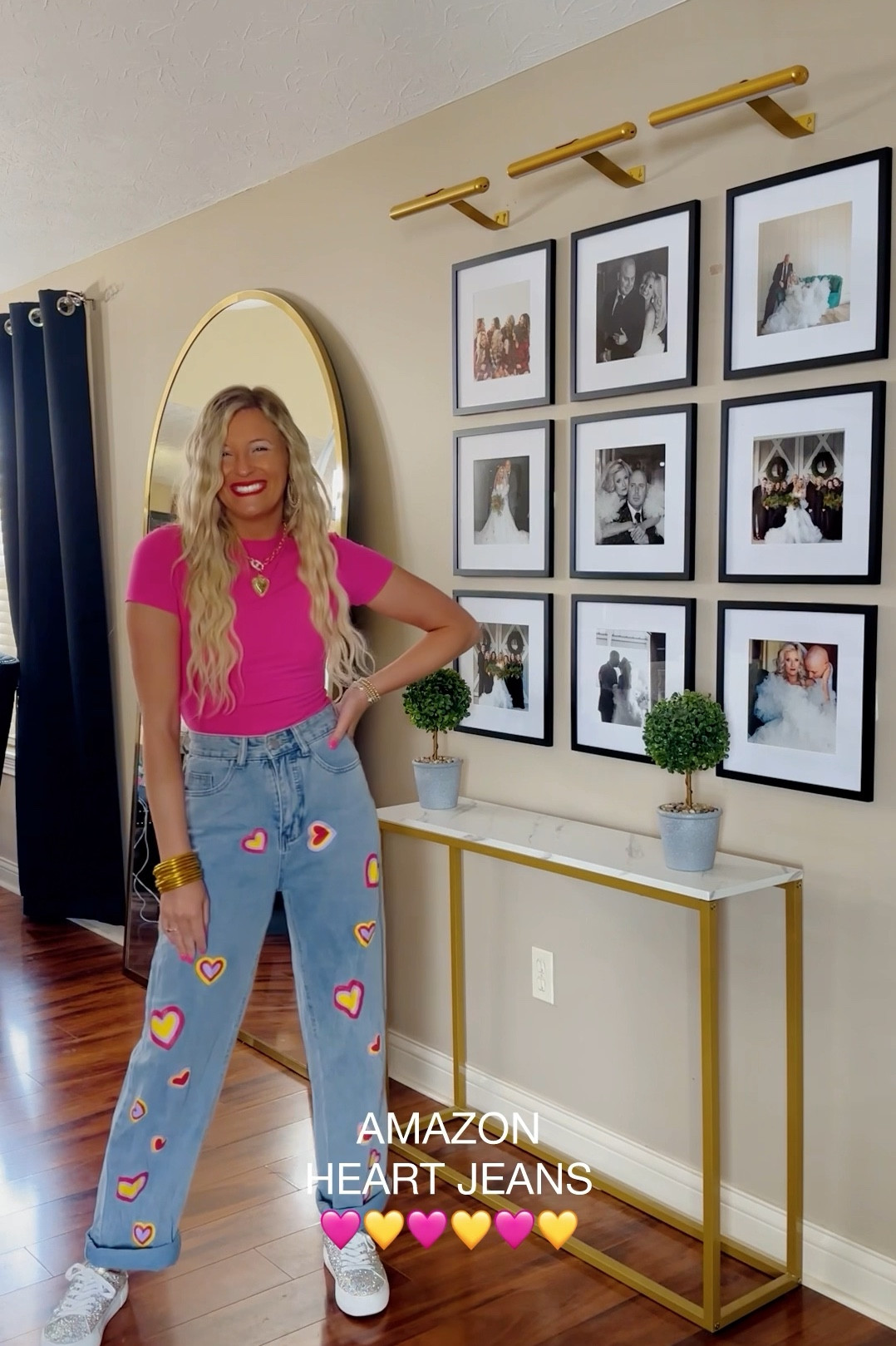 Amazon heart denim jeans 💛🩷

#LTKWatchNow #LTKStyleTip #LTKFindsUnder50