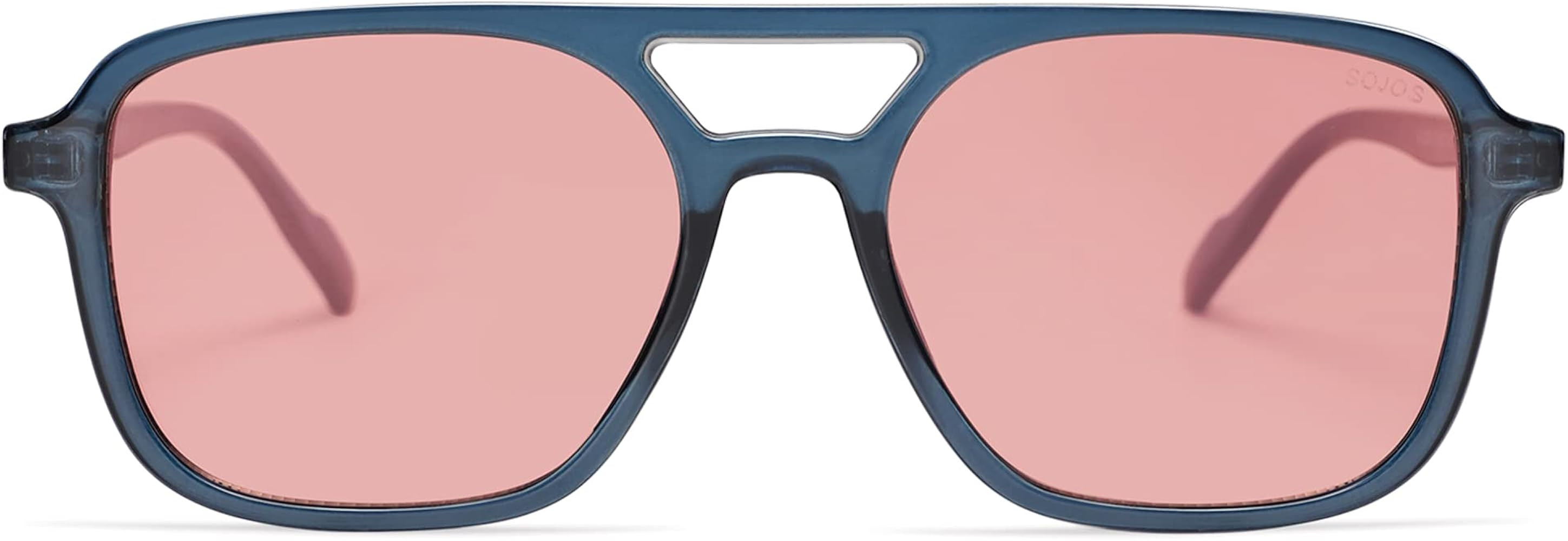 SOJOS Retro Aviator Sunglasses for Women Men,Trendy Rectangle Womens Mens Shades Sun Glasses SJ22... | Amazon (US)