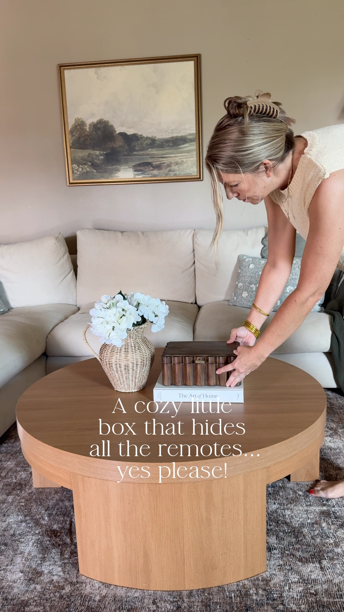 A cozy little box that hides all the remotes?! Yes, please! I love a good functional decor piece! 

This darling wooden box by Better Homes & Gardens just restocked at Walmart! 

#LTKFindsUnder50 #LTKSeasonal #LTKHome