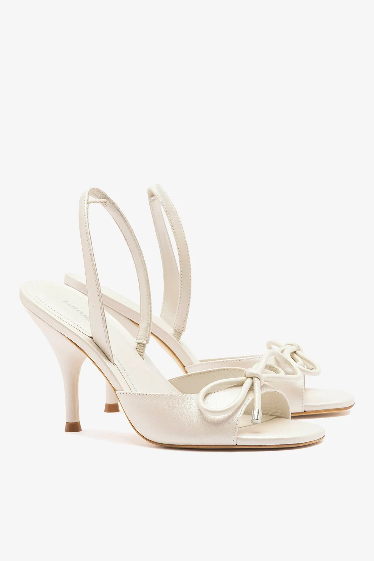 Lady Sandal Pearl Leather | Larroude