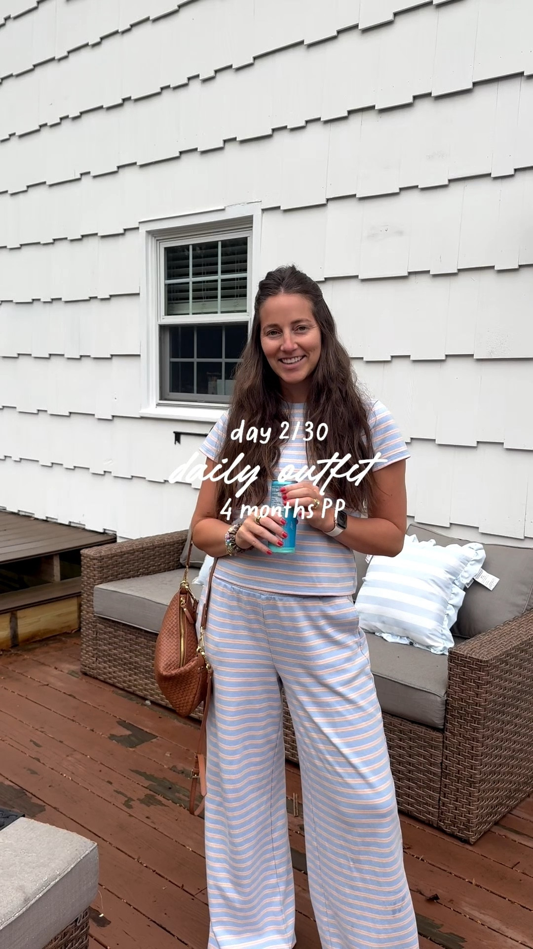 daily outfit 4 months postpartum! Day 2/30 

Wearing size M in the set (use code LAUREN10 to save $$!)
True size in shoes 

#LTKSaleAlert #LTKmomlife #LTKootd