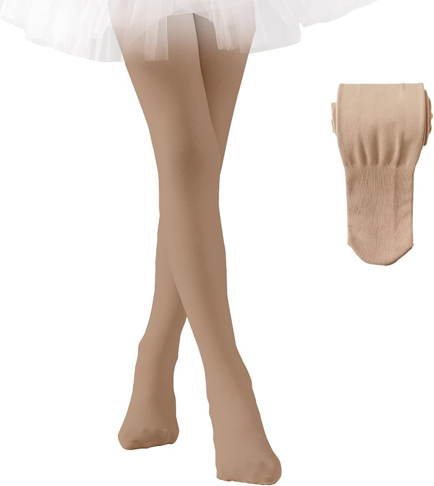 EPEIUS Fleece Lined Tights for Girls,Winter Warm Leggings Toddler Thick Thermal Dance Tights 900D... | Amazon (US)