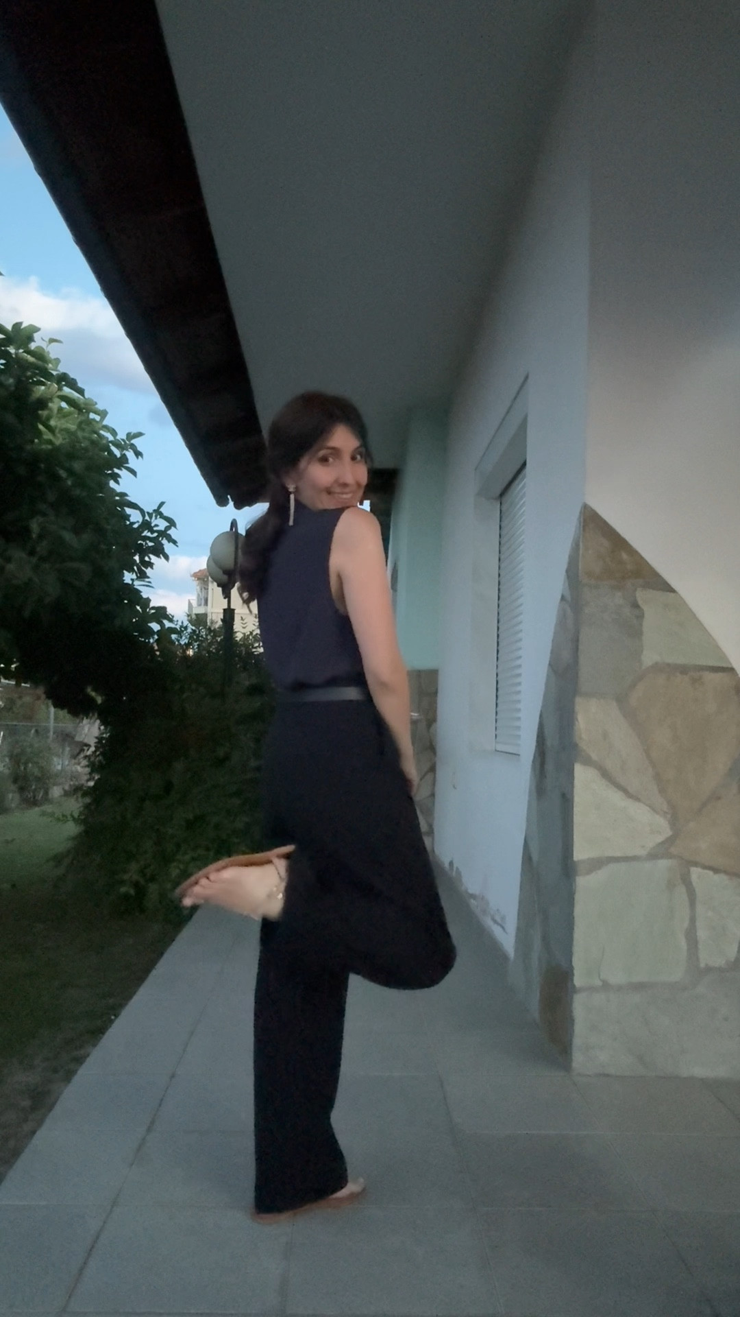 What I wore at my friends’ pre-wedding party!
I knew I would dance non stop so I chose flat sandals in nude colour wirh rhinestones. The rest of the outfit was a total navy blue look with gold jewellery!

#LTKtravel #LTKeurope #LTKsummer