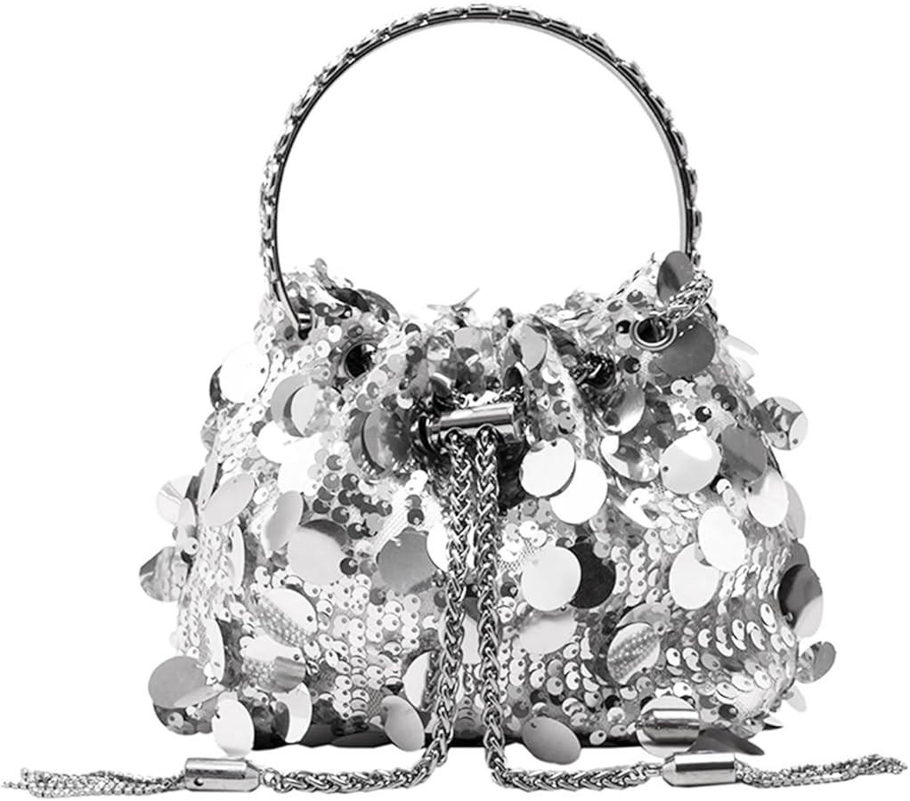 Sparkly Sequin Evening Handbags Purse for Women Glitter Clutch Crossbody Bag for Evening Wedding ... | Amazon (US)