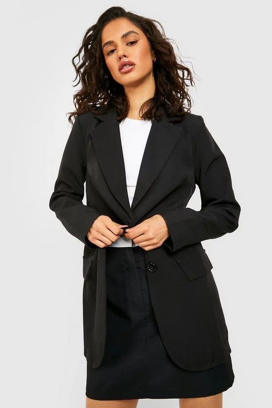 Fitted Tailored Blazer | Boohoo.com (UK & IE)