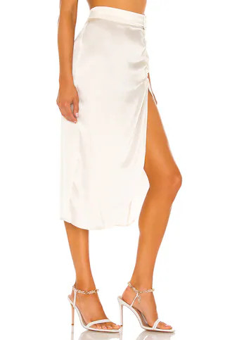 Amanda Uprichard Fabi Skirt in Ivory from Revolve.com | Revolve Clothing (Global)