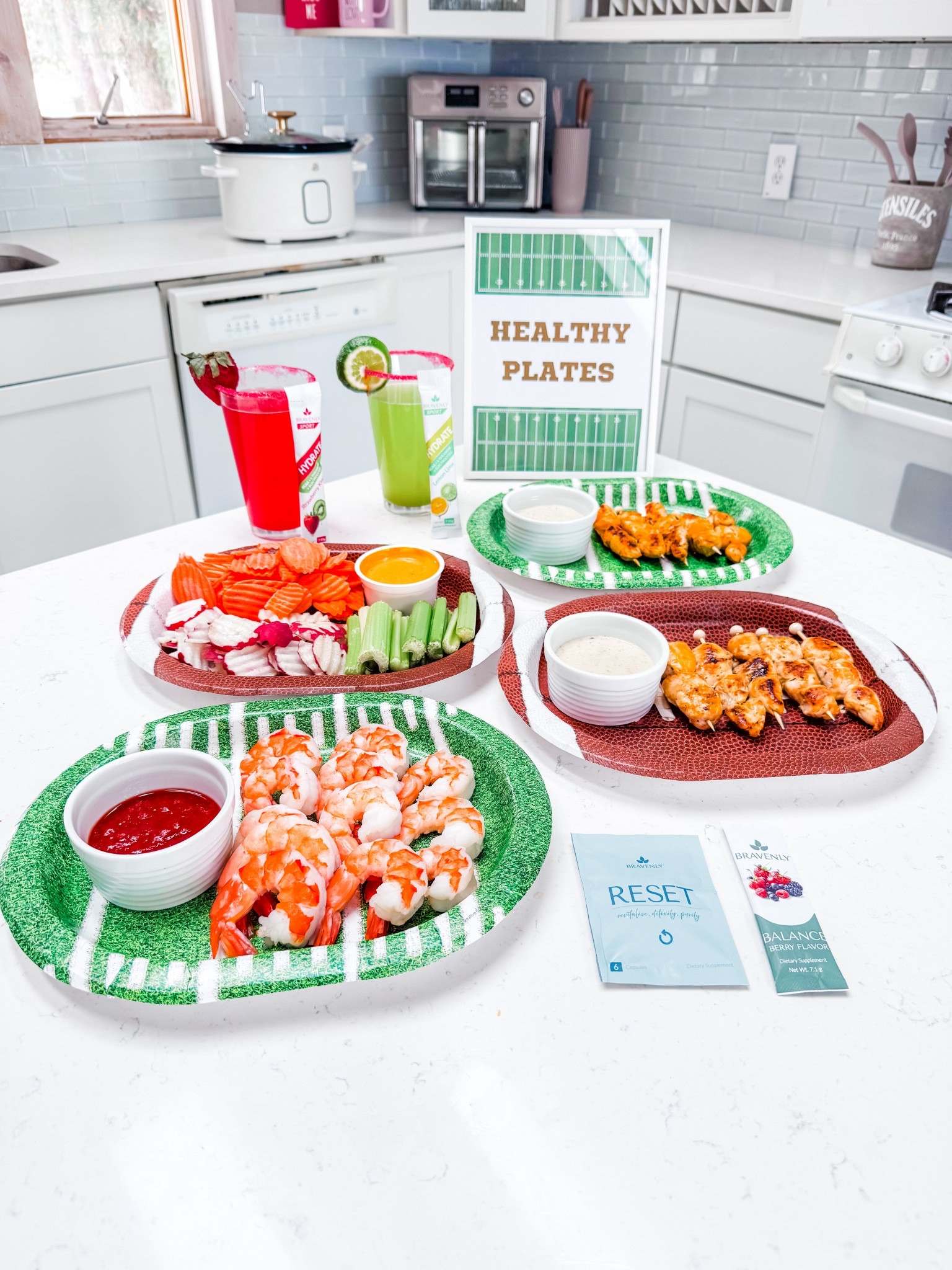 Healthy Plates for Super Bowl party / gameday / football party / tailgate 

#LTKfitnessgoals #LTKActive #LTKHome
