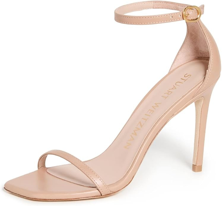 Stuart Weitzman Women's Nudistcurve 100 Smooth Leather Sandals | Amazon (US)