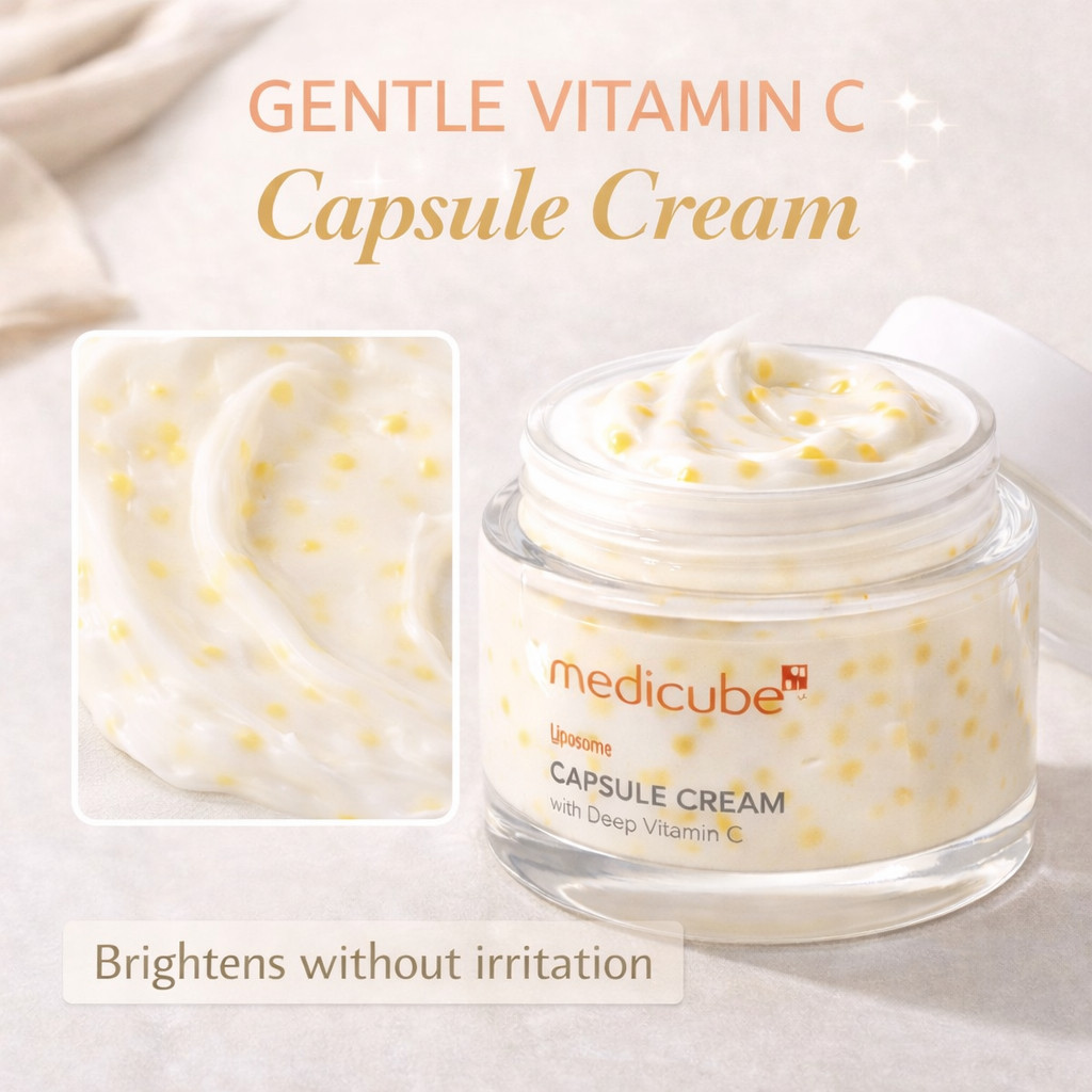 Love vitamin C but hate irritation? This Korean capsule cream from Medicube delivers brightening through gentle liposome vitamin C capsules that help improve tone and radiance without harshness. A perfect glow moisturizer for sensitive or reactive skin types.

#SensitiveSkinCare #GentleVitaminC #KBeautyGlow #BrighteningMoisturizer #EvenSkinTone #RadiantSkin #SkincareForSensitiveSkin #GlowCream #KoreanSkincare 

 #LTKselfcare #LTKBeauty