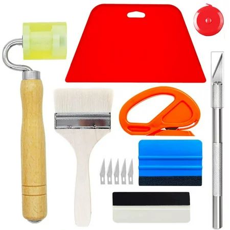 13Pcs Complete Wallpaper Tools Kit Wallpaper Smoother Tools for Wallpaper Car Vinyl Wrap Window Film | Walmart (US)