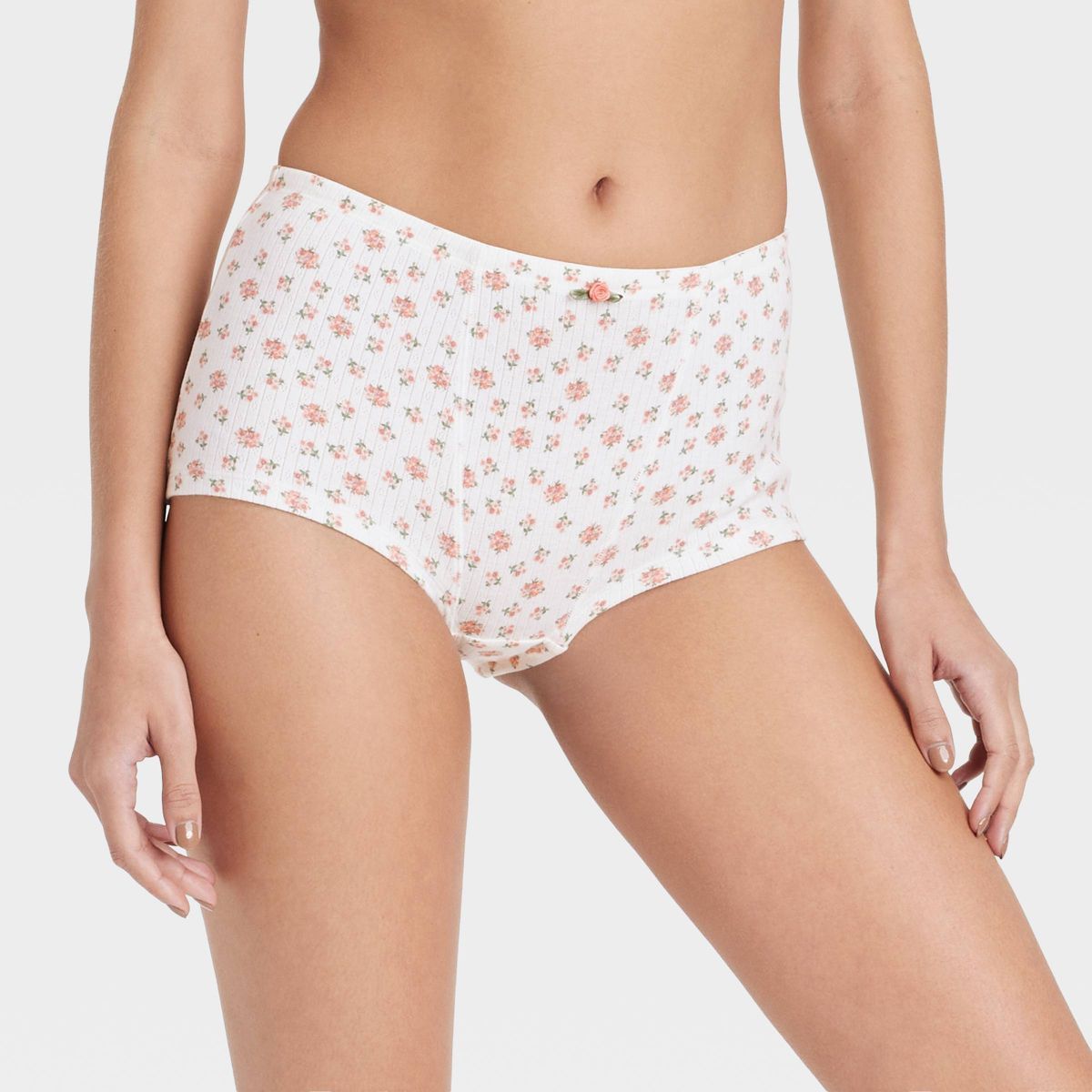 Women's Pointelle Boy Shorts - Colsie™ White XS | Target