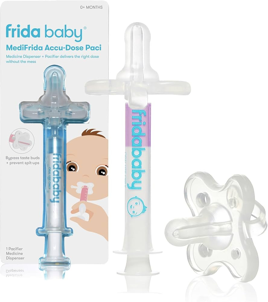 Frida Baby Medicine Pacifier Syringe, Accu-Dose Paci, Medi Frida Dispenser for Mess & Fuss Free U... | Amazon (US)