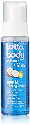 Coconut Oil and Shea Wrap Me Foaming Mousse by Lotta Body, Creates Soft Wraps, Defines Curls, Ant... | Amazon (US)